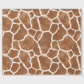 Papier Cadeau Motif de peau de girafe Marron Selle ID1152 (Plat)