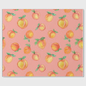 Papier Cadeau Motif de pêche d'été doux (Plat)