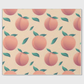 Papier Cadeau Motif de pêche d'été doux (Plat)