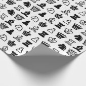 Papier Cadeau Motif de pièce d'échecs (Coin)