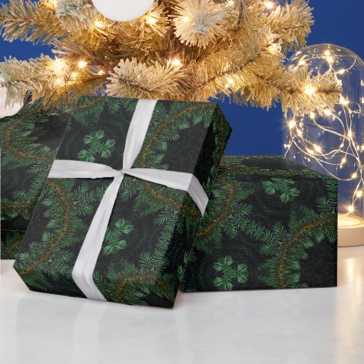 Papier Cadeau Motif de pin (Vacances)
