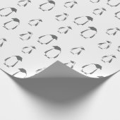 Papier Cadeau Motif de pingouins de Noël - cadeaux de Noël (Coin)