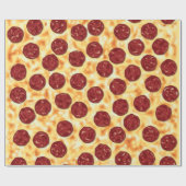Papier Cadeau Motif de pizza de pepperoni (Plat)