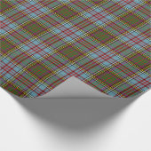 Papier Cadeau Motif de plaid de tartan d'Anderson de clan (Coin)