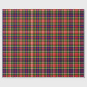 Papier Cadeau Motif de plaid de tartan de Christie de clan (Plat)
