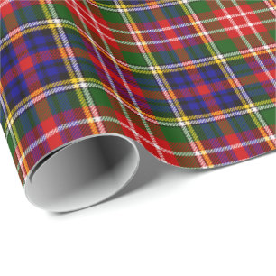 Papier Cadeau Motif de plaid de tartan de Christie de clan