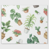 Papier Cadeau Motif de plante (Plat)