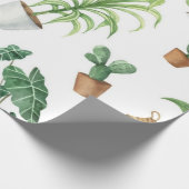 Papier Cadeau Motif de plante (Coin)