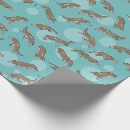 Papier Cadeau Motif de Platypus (Coin)