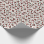 Papier Cadeau Motif de point de croix diamant folklorique sans c (Coin)