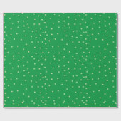 Papier Cadeau Motif de point de Polka Random Vert (Plat)