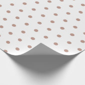 Papier Cadeau Motif de point Polka texturé rose Gold (Coin)