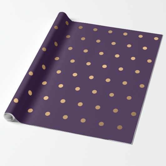 Papier Cadeau Motif de points 18 (Déroulé)