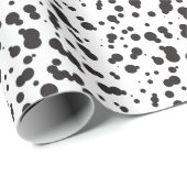 Papier Cadeau Motif de points Dalmatine (Coin rond)