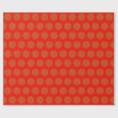 Papier Cadeau Motif de points de vacances élégants (Plat)