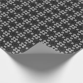 Papier Cadeau Motif de points monochrome (Coin)