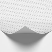 Papier Cadeau Motif de points Polka blanc et gris (Coin)