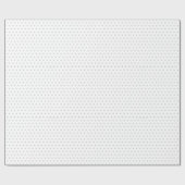 Papier Cadeau Motif de points Polka blanc et gris (Plat)