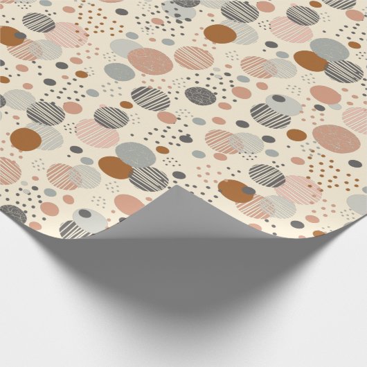 Papier Cadeau Motif de points tendance (Coin)