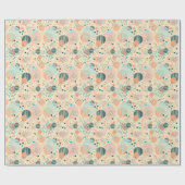 Papier Cadeau Motif de points tendance (Plat)