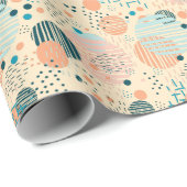 Papier Cadeau Motif de points tendance (Coin rond)