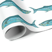 Papier Cadeau Motif de poisson (Coin rond)