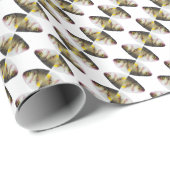 Papier Cadeau motif de poisson Abstrait (Coin rond)