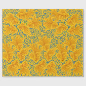 Papier Cadeau Motif de poisson doré pour elle (Plat)