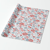 Papier Cadeau Motif de poisson moderne (Déroulé)