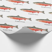 Papier Cadeau Motif de poissons de truite de Sunapee (Coin)