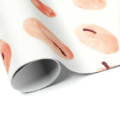 Papier Cadeau Motif de pommes Red paradise (Coin rond)