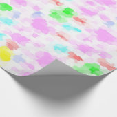 Papier Cadeau motif de printemps coloré (Coin)