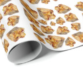 Papier Cadeau Motif de purée de pain (Coin rond)
