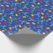 Papier Cadeau Motif de puzzle de ruban de mois de (Coin)
