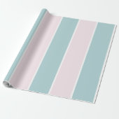 Papier Cadeau Motif de rayure verticale à couleur douce (Déroulé)