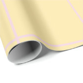Papier Cadeau Motif de rayure verticale à couleur douce Design (Coin rond)