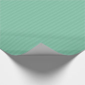Papier Cadeau Motif de rayures verticales vert menthe (Coin)