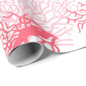 Papier Cadeau Motif de récif coralien (Coin rond)