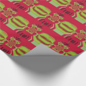 Papier Cadeau Motif de Red Hakuna Matata (Coin)