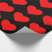 Papier Cadeau Motif de Red Heart (Coin)