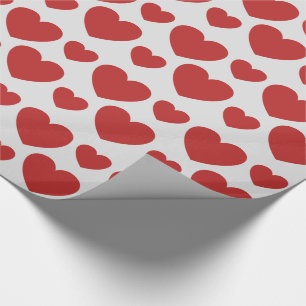 Papier Cadeau Motif de Red Hearts