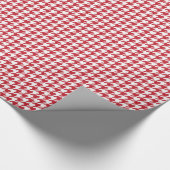 Papier Cadeau Motif de Red Houndstooth (Coin)