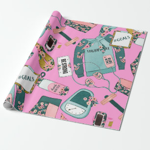 Papier Cadeau Motif de remise en forme