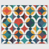 Papier Cadeau Motif de répétition géométrique (Plat)
