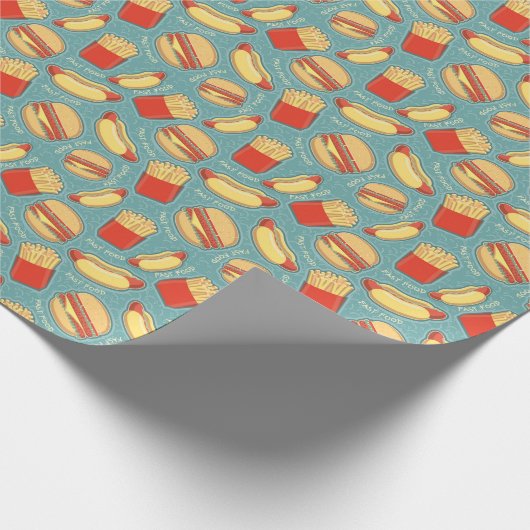 Papier Cadeau Motif de restauration rapide 3 (Coin)