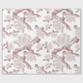 Papier Cadeau motif de roses (Plat)