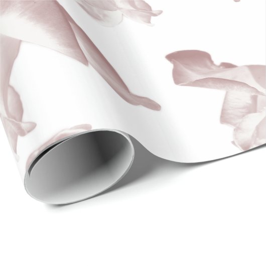 Papier Cadeau motif de roses (Coin rond)