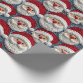 Papier Cadeau Motif de Santa Claus Crochet (Coin)