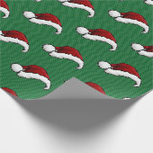 Papier Cadeau Motif de Santa Hat (Coin)
