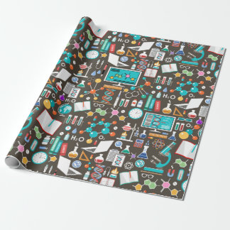 Papier Cadeau Motif de science / chimie